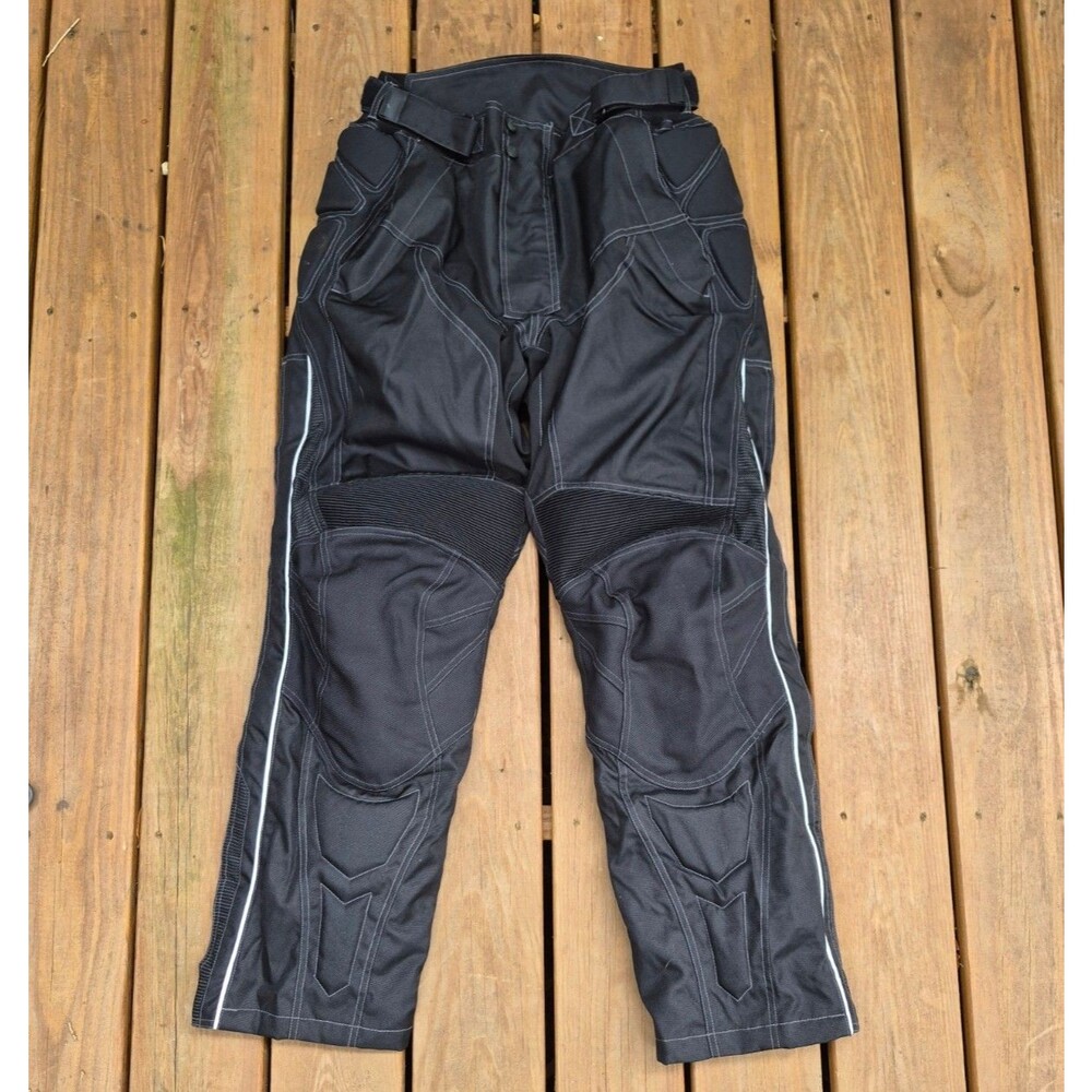 Tourmaster Men's Black Motorcycle Caliber Waterproof Riding Pants LG 34-36